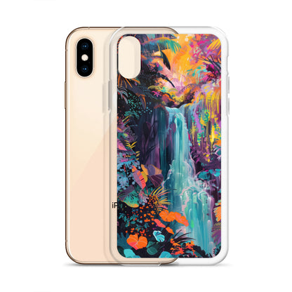 iPhone Case Vibrant Tropical Jungle Waterfall