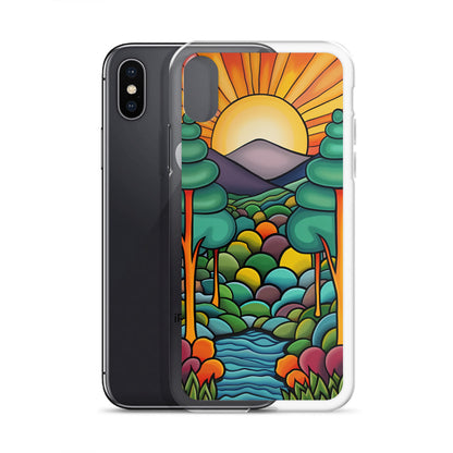 iPhone Case Arkley Sunrise over Mountains and Forest