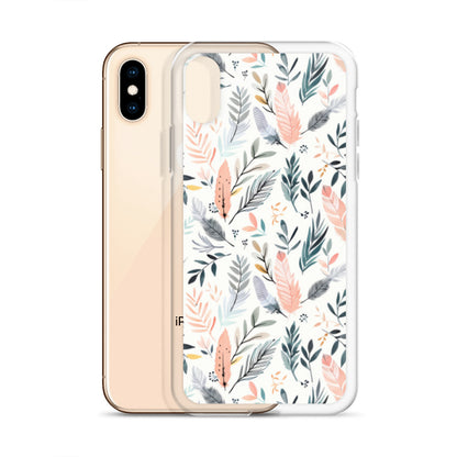 iPhone Case Pastel Feathers & Plants