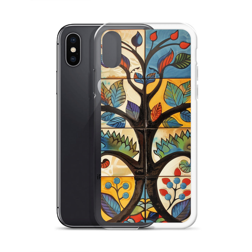 iPhone Case Colorful Tile Tree