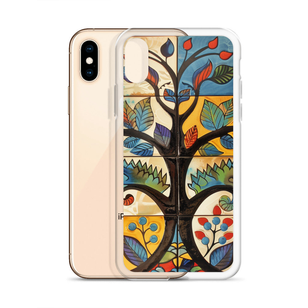 iPhone Case Colorful Tile Tree