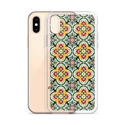 iPhone Case Colorful Traditional Maltese Cement Tile Pattern