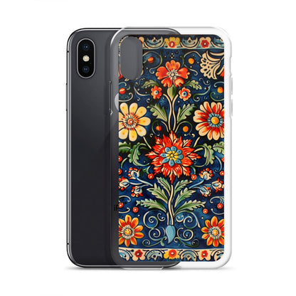 iPhone Case Colorful Flowers Boleslawiec Pottery Tile