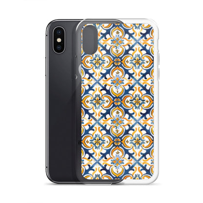 iPhone Case Colorful Spanish Tile Pattern