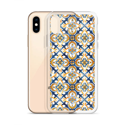 iPhone Case Colorful Spanish Tile Pattern