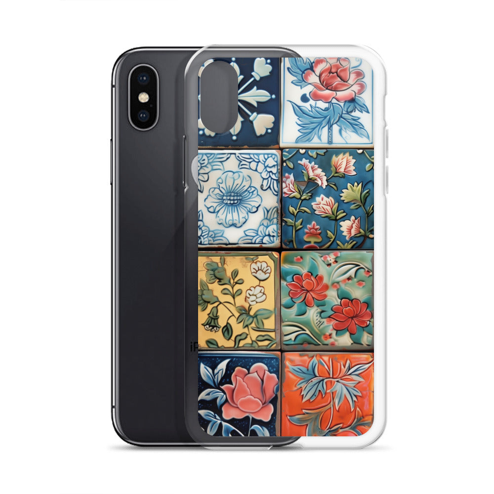 iPhone Case Colorful Majolilca Tiles