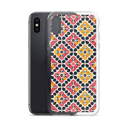iPhone Case Colorful Spanish Quatrefoil Pattern