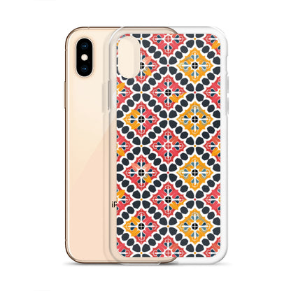 iPhone Case Colorful Spanish Quatrefoil Pattern