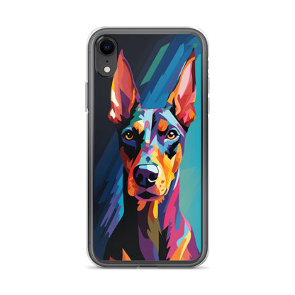 iPhone Case Painted Doberman Pinscher