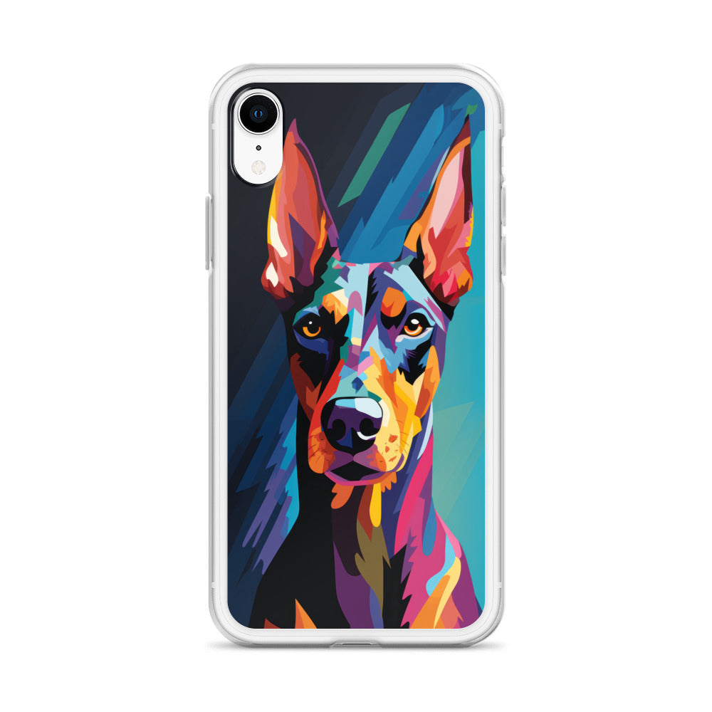 iPhone Case Painted Doberman Pinscher