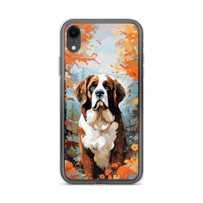 iPhone Case Painted St. Bernard