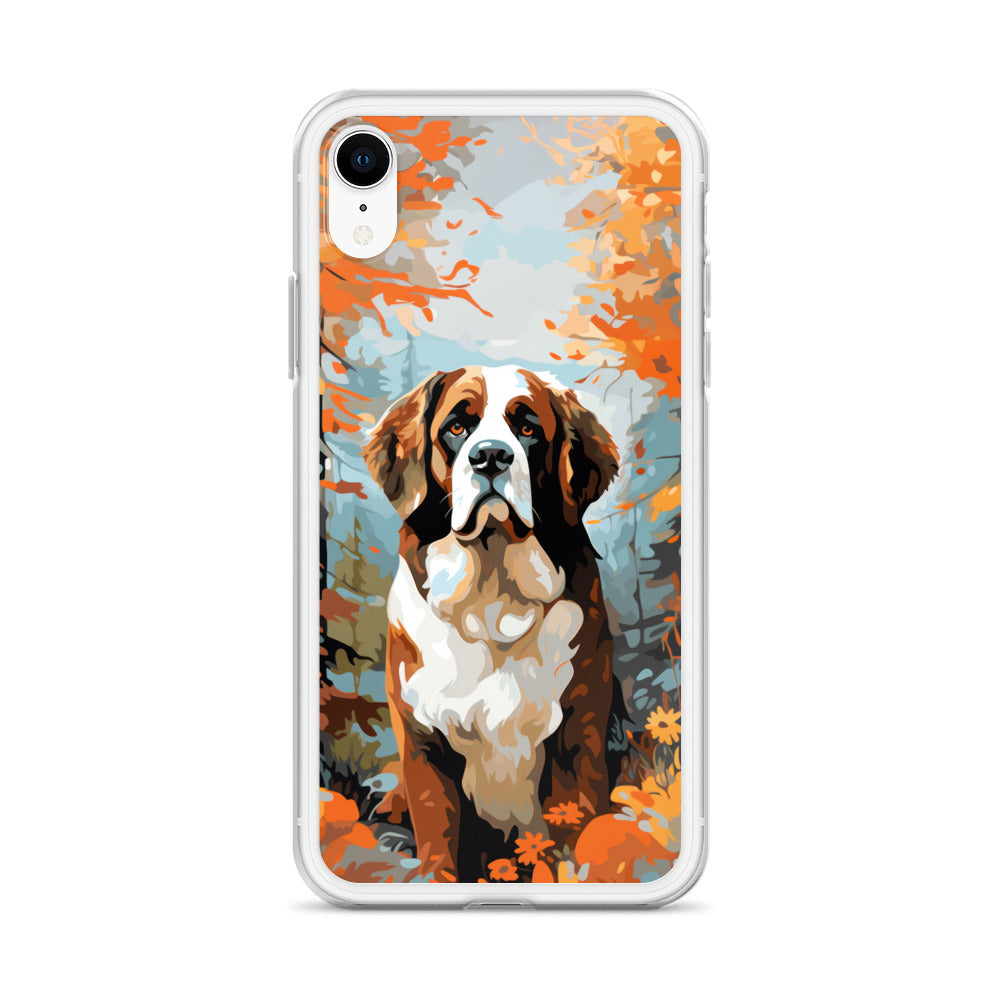 iPhone Case Painted St. Bernard