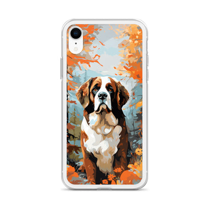 iPhone Case Painted St. Bernard