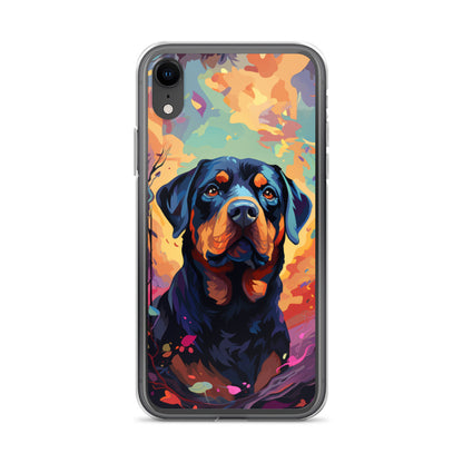 iPhone Case Painted Rottweiler