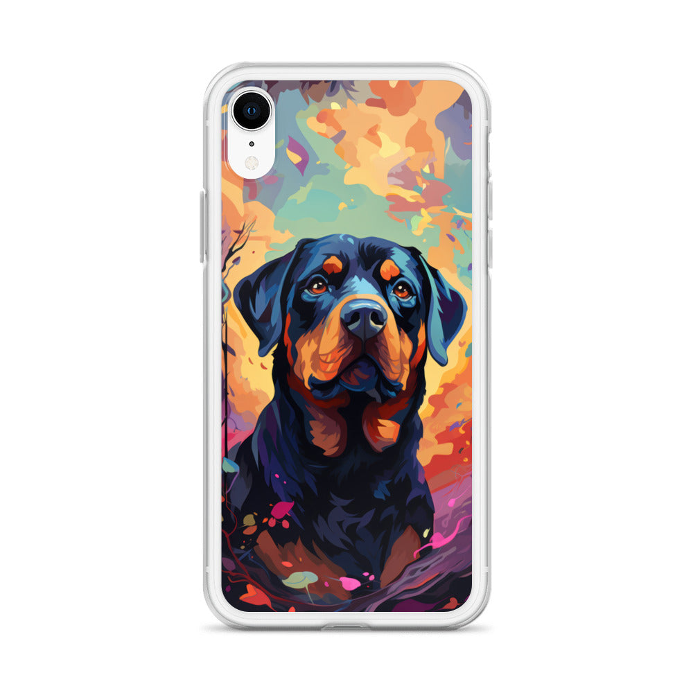 iPhone Case Painted Rottweiler