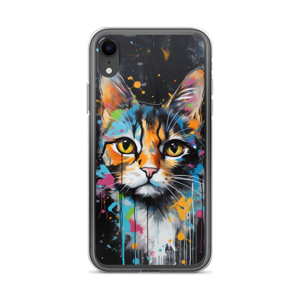 Graffiti Calico Cat iPhone Case