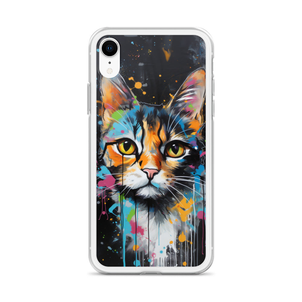 Graffiti Calico Cat iPhone Case