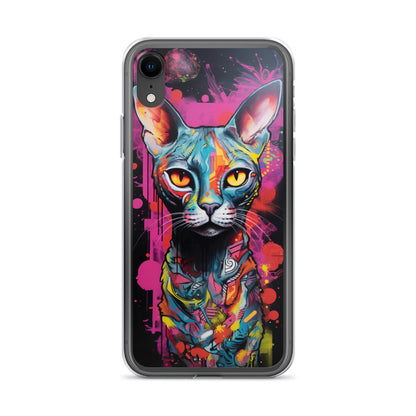 Graffiti Sphynx Cat #2 iPhone Case