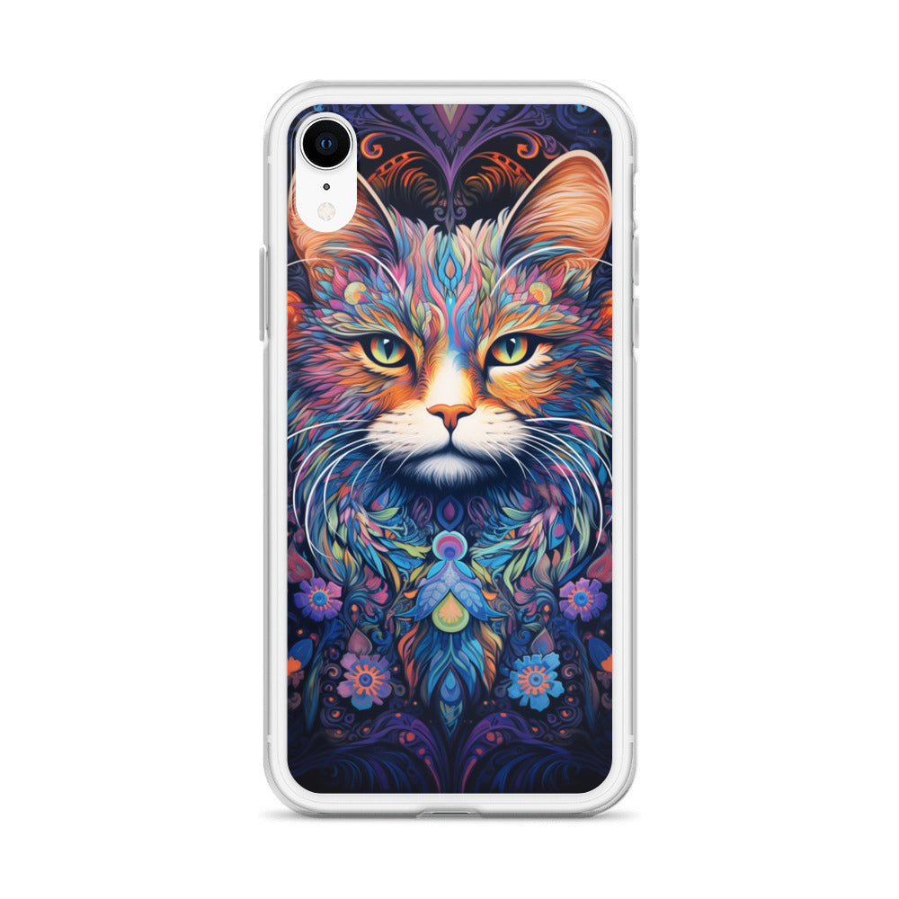 Psychedelic Cat #2 iPhone Case