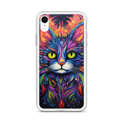 Psychedelic Cat iPhone Case