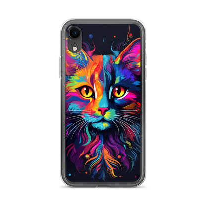 Day Glo Cat iPhone Case