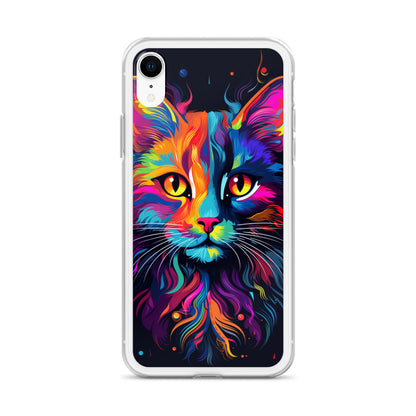 Day Glo Cat iPhone Case