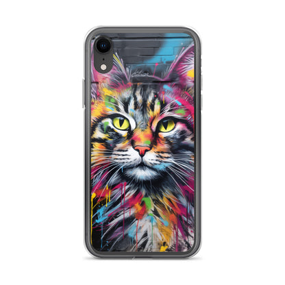 Graffiti Cat iPhone Case
