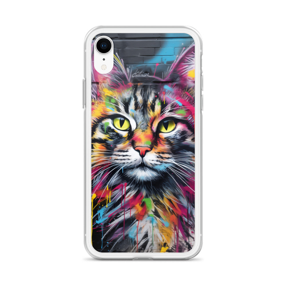 Graffiti Cat iPhone Case