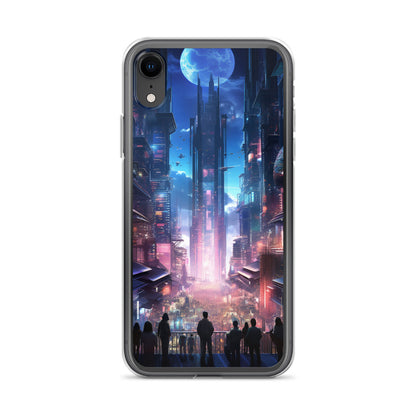Cyberpunk Cityscape iPhone Case