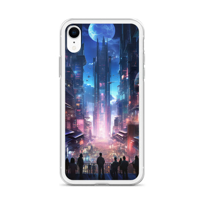Cyberpunk Cityscape iPhone Case