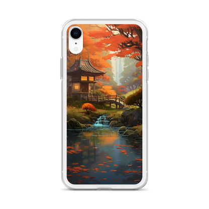 Japanese Garden in Autumn iPhone Case