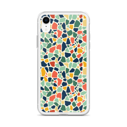 iPhone Case Colorful Retro Terrazzo Tile