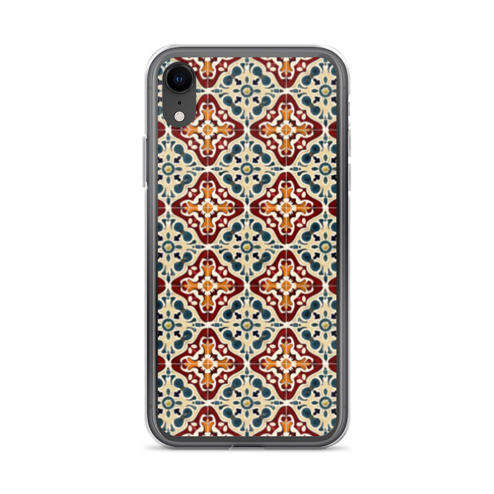 iPhone Case Classic Encaustic Tile Red