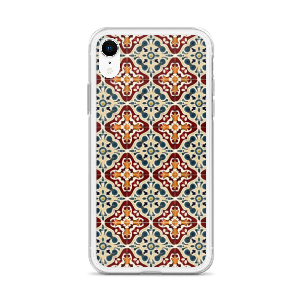 iPhone Case Classic Encaustic Tile Red