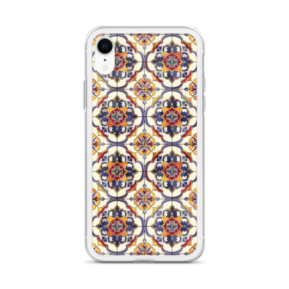 iPhone Case Classic Victorian Tile Blue