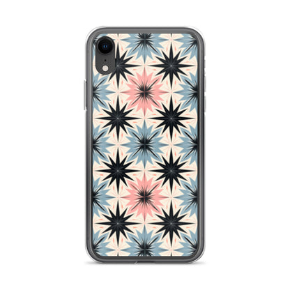 iPhone Case Pink and Blue Pastel Retro Stars