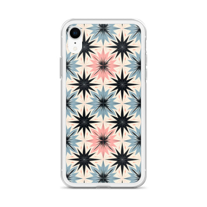 iPhone Case Pink and Blue Pastel Retro Stars
