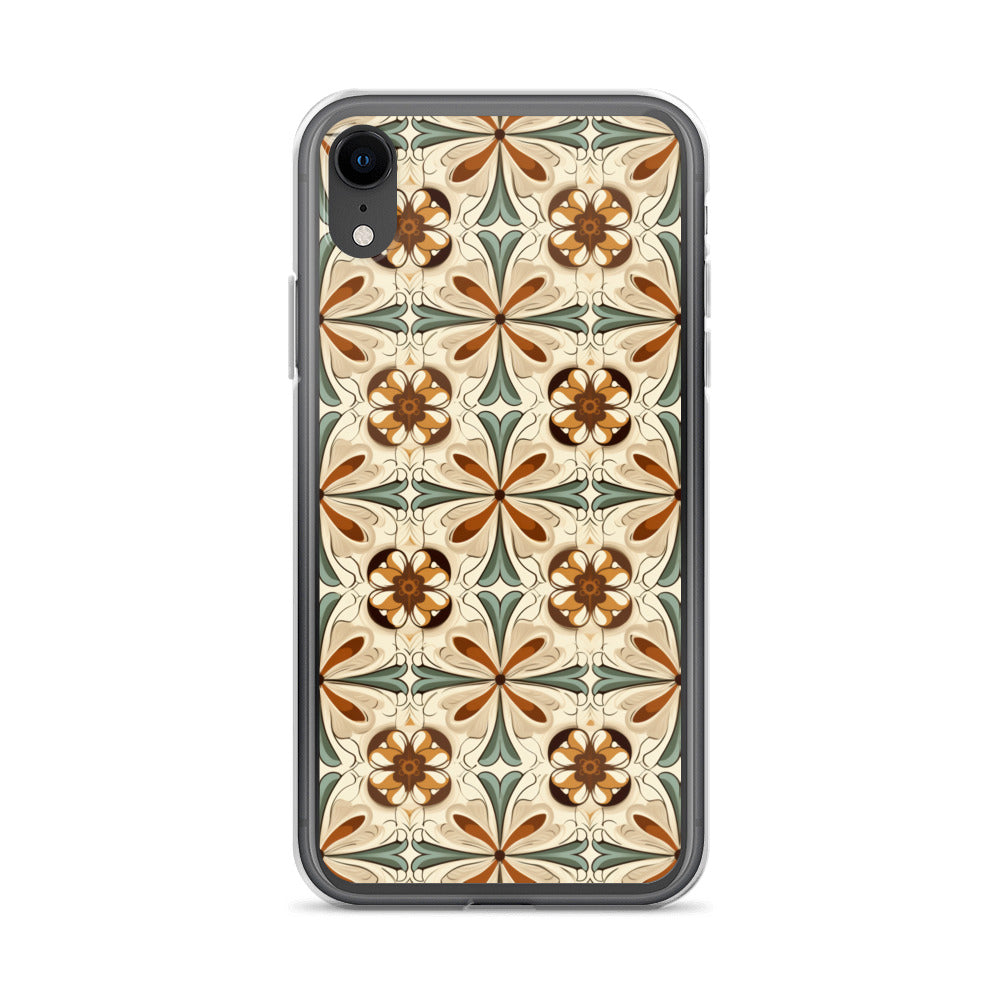 iPhone Case Ornate Leaves Tile
