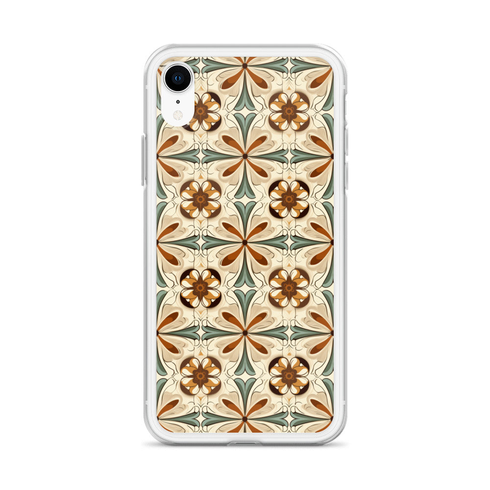 iPhone Case Ornate Leaves Tile