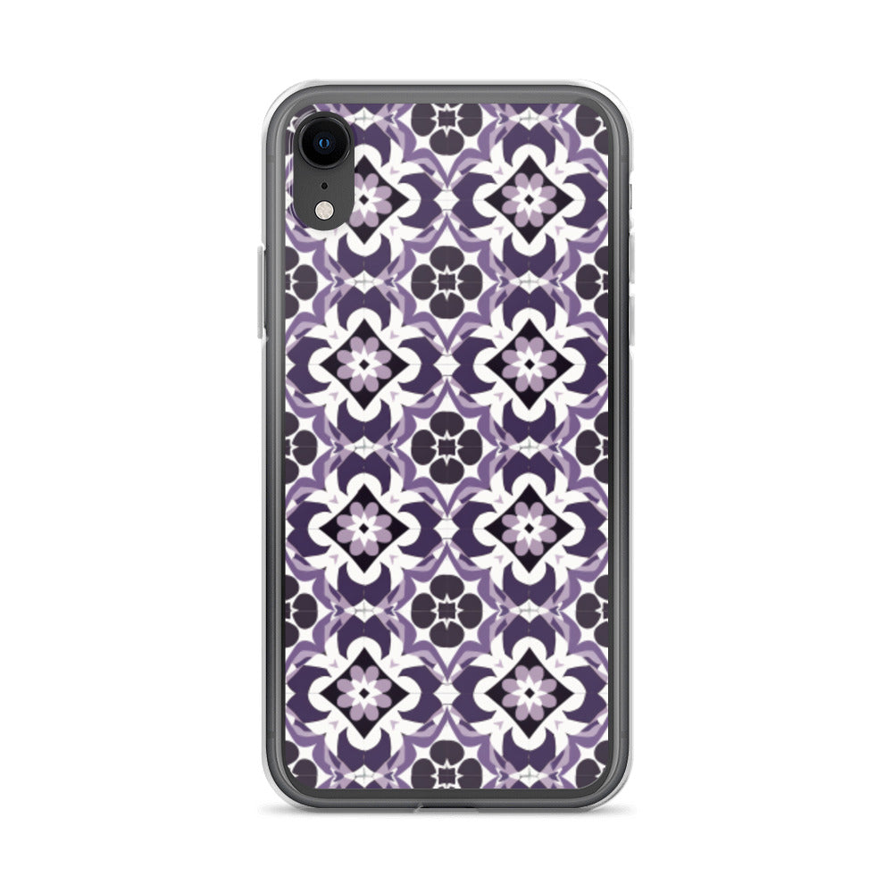 iPhone Case Purple Moroccan Style Tile