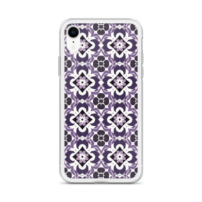 iPhone Case Purple Moroccan Style Tile