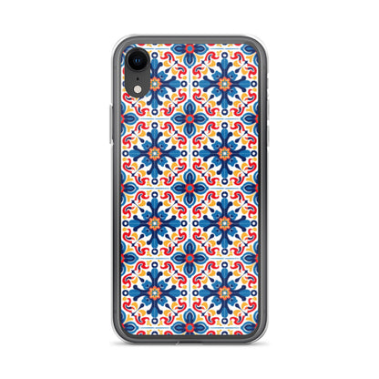 iPhone Case Talavera Tiles Blue and Red