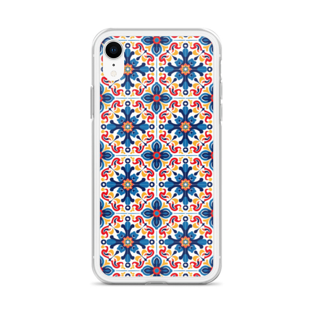 iPhone Case Talavera Tiles Blue and Red
