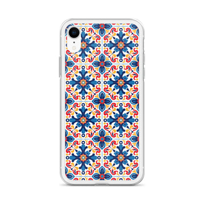 iPhone Case Talavera Tiles Blue and Red