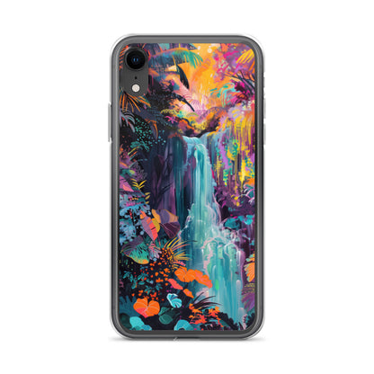 iPhone Case Vibrant Tropical Jungle Waterfall