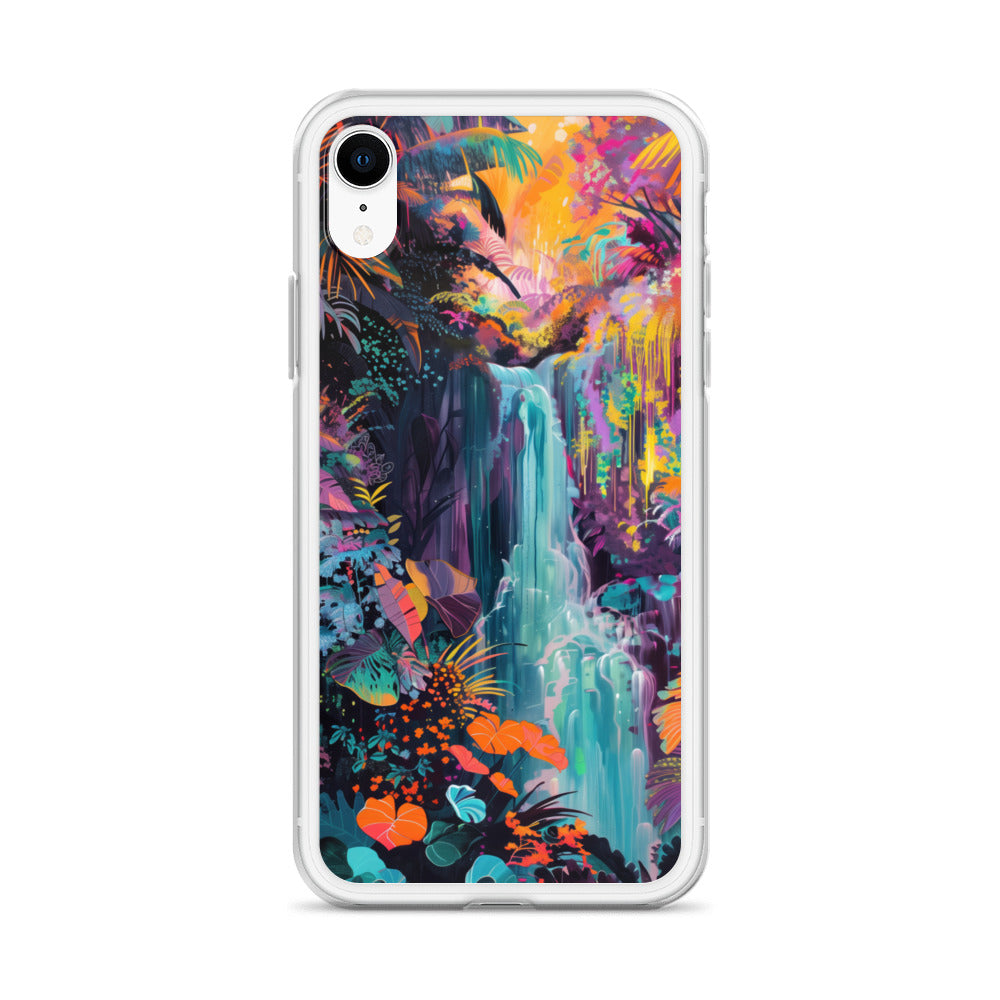 iPhone Case Vibrant Tropical Jungle Waterfall