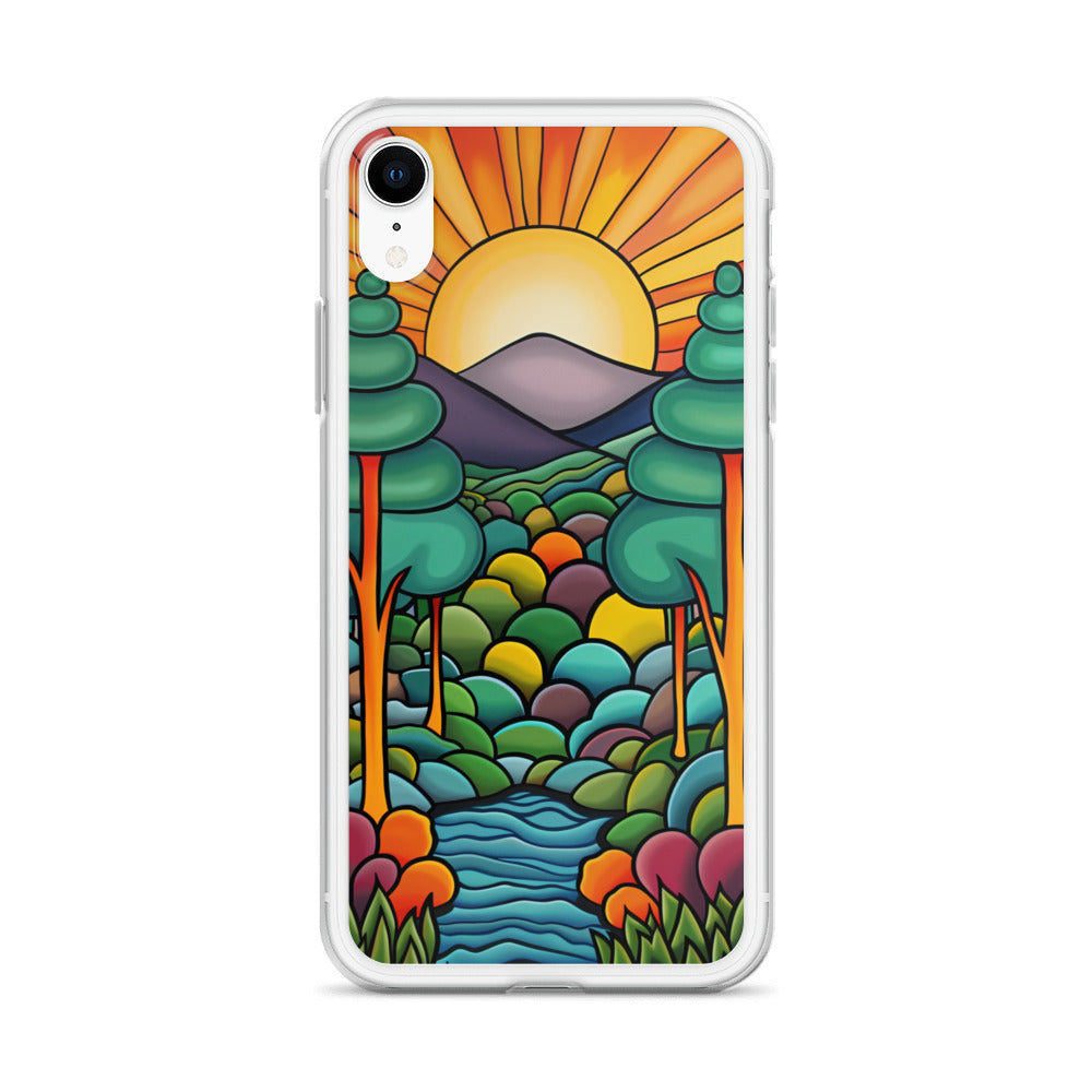 iPhone Case Arkley Sunrise over Mountains and Forest