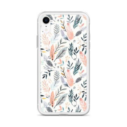 iPhone Case Pastel Feathers & Plants