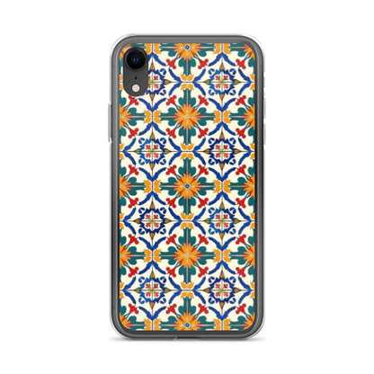 iPhone Case Colorful Yellow & Green Mediterranean Tiles