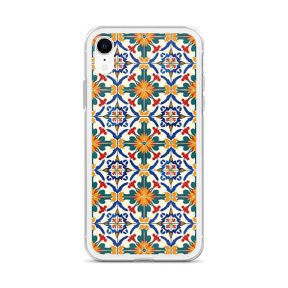 iPhone Case Colorful Yellow & Green Mediterranean Tiles